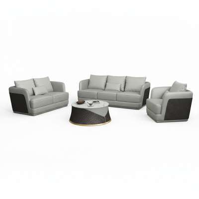 Rembourrage exclusif Mobilier de designer Canapé 32 places Ensemble 2 pièces Paysage vivant