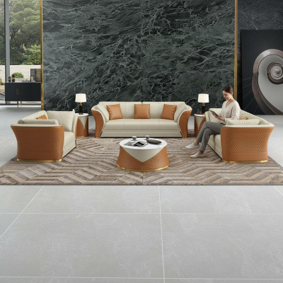 canapé en cuir exclusif avec coussin de siège Suite 321 canapés paysage