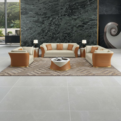 canapé en cuir exclusif avec coussin de siège Suite 321 canapés paysage