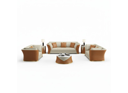canapé en cuir exclusif avec coussin de siège Suite 321 canapés paysage