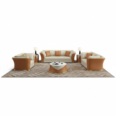 Meubles design exclusifs Canapé paysager pour 32 personnes Ensemble de canapé rembourré 2 pièces.