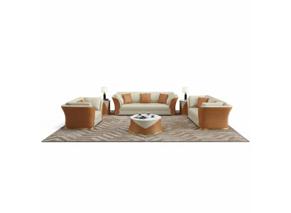 Meubles design exclusifs Canapé paysager pour 32 personnes Ensemble de canapé rembourré 2 pièces.