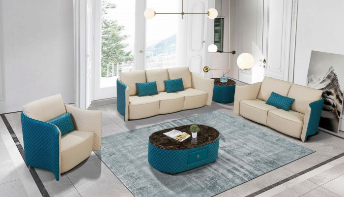 Canapé en cuir canapé canapé designer rembourrage suite 2 pièces mobilier de sièges canapés