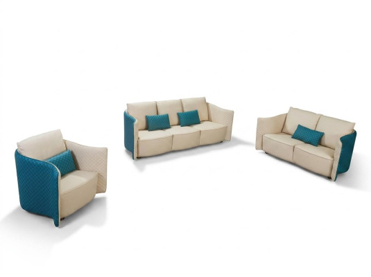 Canapé italien trois places de style moderne 3 places Canapé en cuir.