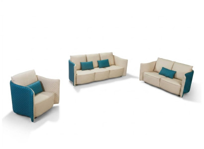 Canapé italien trois places de style moderne 3 places Canapé en cuir.
