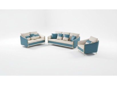 Ensemble de canapés design set de canapés canapé canapé canapé en cuir exclusif