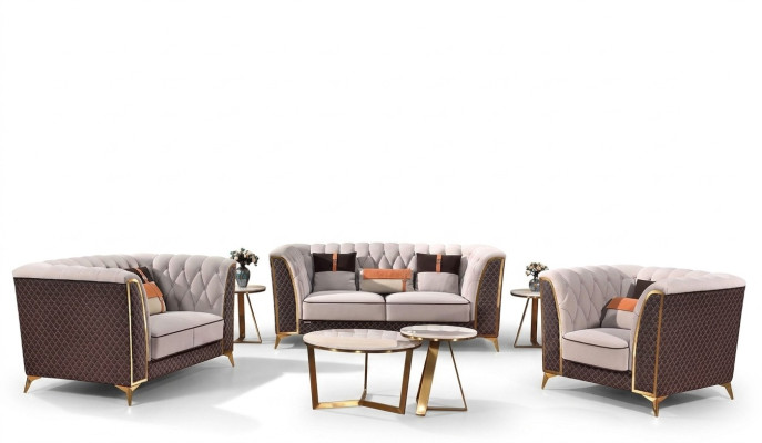Ensemble de canapé 3-2-1, canapé 1 place en cuir, canapé moderne, canapé design, neuf
