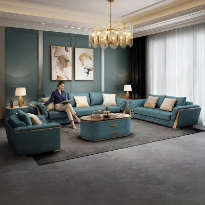 Moderne canapé 3 places paysage de vie canapés design coussin de siège neuf.