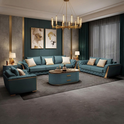 Moderne canapé 3 places paysage de vie canapés design coussin de siège neuf.