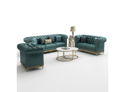Canapé en cuir Chesterfield canapés canapés canapé rembourré canapé en cuir salon
