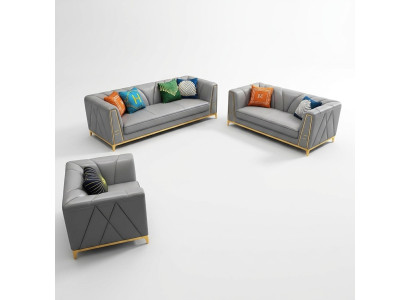 Ensemble de canapé Rembourrage Sièges 2 pièces Set de 3+2 places Nouveau Canapé canapé en cuir