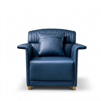 Classique r designer cuir loung club fauteuil à accoudoirs canapé relax d'une place