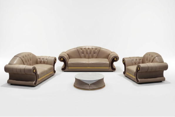 Canapé Chesterfield Ensemble de canapés classiques Ensemble de canapés 3 pièces Coussins de siège