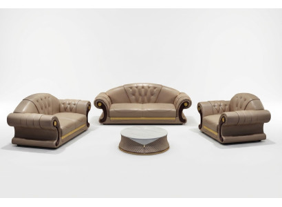 Canapé Chesterfield Ensemble de canapés classiques Ensemble de canapés 3 pièces Coussins de siège