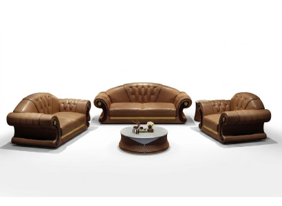 Canapé Chesterfield Canapé Rembourrage Canapé 3 places Décors en cuir Rembourrage neuf