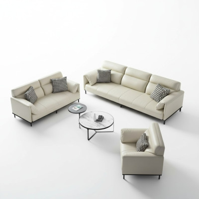 Meubles design italiens Canapé ensemble 3-2-1 Places Canapé Tissu Textile d'ameublement