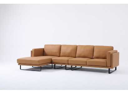 Canapé d'angle Design Canapé d'angle Mobilier de salon Canapé moderne en cuir rembourré