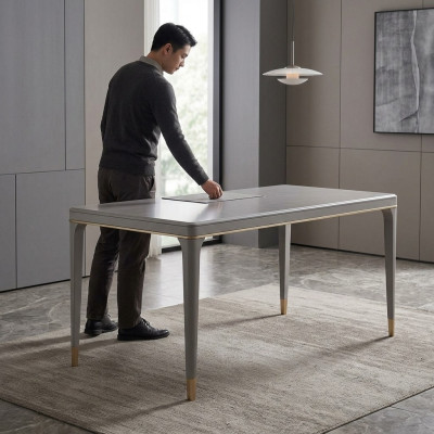 Style italien Mobilier Table à manger Table Mobilier en bois Salle à manger 140x85cm