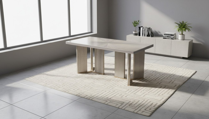 Conception de table de luxe Salle à manger 200x100cm Tables à manger Mobilier en bois Designer
