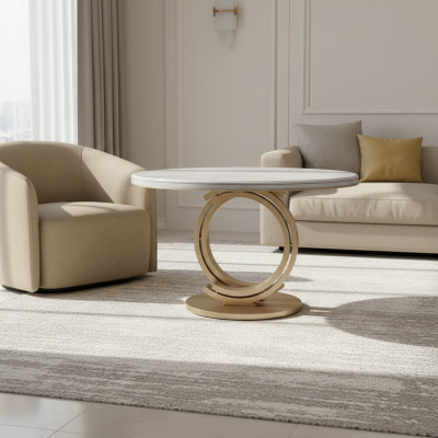 Table ronde Salle à manger Table à manger Style italien Mobilier Table à manger Ronde