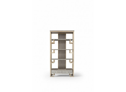 Vitrine en acier inoxydable de luxe Armoire en bois Designer Présentoirs Étagères Armoires