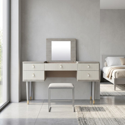 Table de toilette de luxe Design Tables Cosmétiques Miroir de coiffure Console