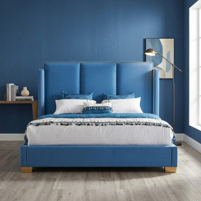 Lits d'hôtel Lit double Design Lit en bois Lits 180x200cm Chambre