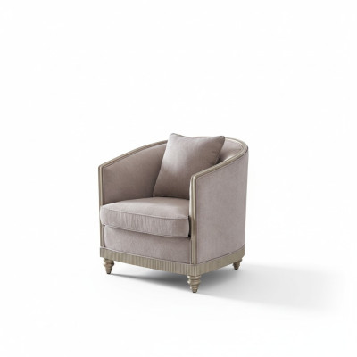 Salon Luxe Fauteuil Hôtel Tapisserie Décoration Moderne Fauteuil Design Gris