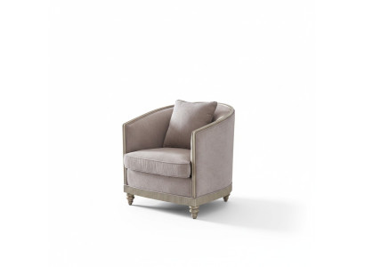 Salon Luxe Fauteuil Hôtel Tapisserie Décoration Moderne Fauteuil Design Gris