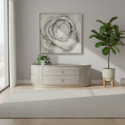 Table basse ovale, tables d'appoint de luxe, table en bois, hôtel de luxe de Dubaï