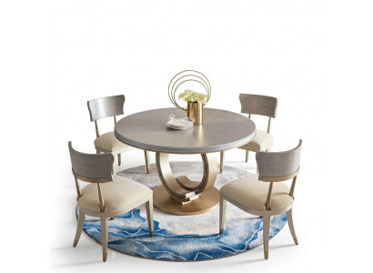 Ensemble de chaises de luxe 4x avec siège rembourré, chaise longue, suite