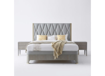 Ensemble de chambre à coucher Lit Table de chevet Design Moderne Lits de luxe Groupe