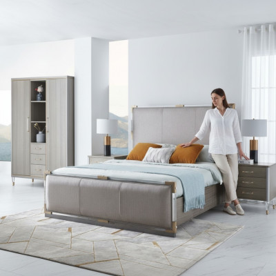 Chambre de luxe Lit Lit double Bois 180x200cm Hôtel de Dubaï