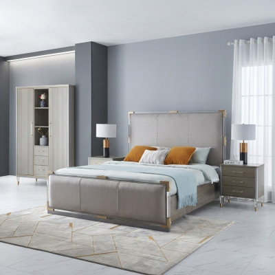 Chambre de luxe Lit Lit double Bois 180x200cm Hôtel de Dubaï