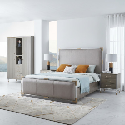 Chambre de luxe Lit Lit double Bois 180x200cm Hôtel de Dubaï