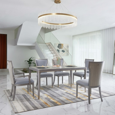 Compléter e Suite Table avec 6 chaises Mobilier de luxe hôtel Dubai Aménagements