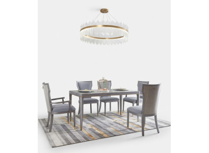 Compléter e Suite Table avec 6 chaises Mobilier de luxe hôtel Dubai Aménagements