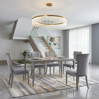 Table à manger Designer Meubles de luxe en bois Tables 160x90cm Salon