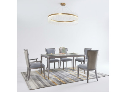 Table à manger Designer Meubles de luxe en bois Tables 160x90cm Salon