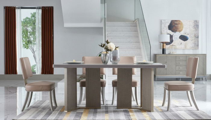 Chaises de salle à manger de luxe Mobilier de haute qualité Ensemble de chaises de dos d'hôtel