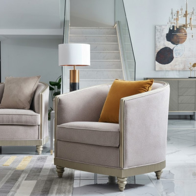 Fauteuil une place Chaise royale Trône Tapisserie Fauteuils de salon Canapé Hôtel