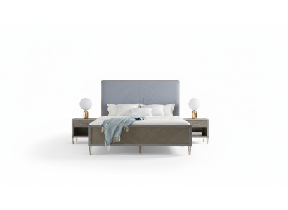 Mobilier de chambre à coucher de luxe 2x Set de tables de chevet Lits Mobilier d'hôtel dubaï