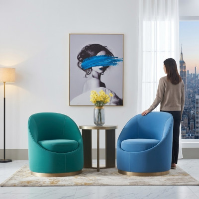 Ensemble salon 2x Fauteuil Table d'appoint Table Canapé Table basse Table d'appoint