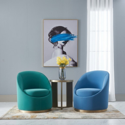 Turkis Design de salon Fauteuil 1 place Rembourrage Mobilier Salon Club