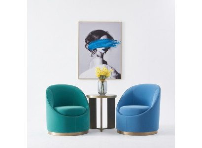 Turkis Design de salon Fauteuil 1 place Rembourrage Mobilier Salon Club