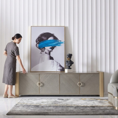 Meuble TV de luxe Buffet Armoire Commode Armoires Buffet bas