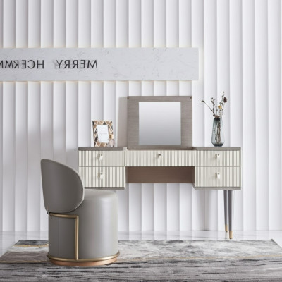 Coiffeuse Consoles Table Secrétaire Cosmétiques Miroir Commode Tabouret