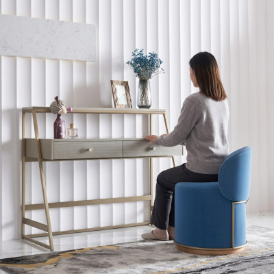 Coiffeuse + Fauteuil Coiffeuse Table de maquillage Miroir Commode
