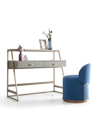 Coiffeuse + Fauteuil Coiffeuse Table de maquillage Miroir Commode