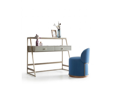 Coiffeuse + Fauteuil Coiffeuse Table de maquillage Miroir Commode
